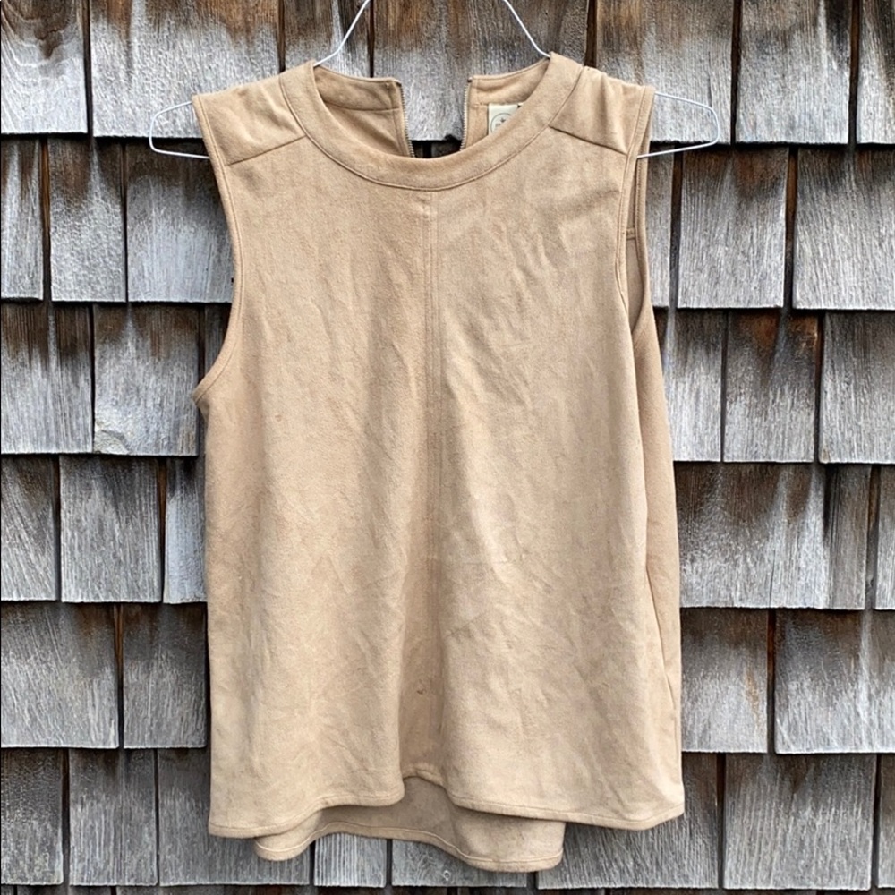 Faux Suede Dress Tank